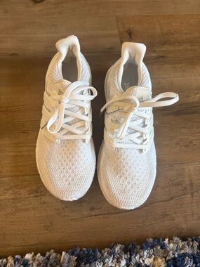 adidas Ultra Boost White Athletic Running Shoes